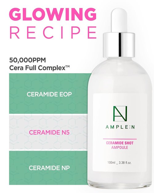 AMPLE:N Ceramide Shot Ampoule - Anti-Aging Hydrating Serum for Deep Moisturization - 3.38 fl. oz.