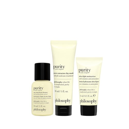 Philosophy Purity Made Simple Facial Cleanser - Gently Cleanses & Removes Makeup with Meadowfoam Seed Oil | Paraben-Free 8 oz