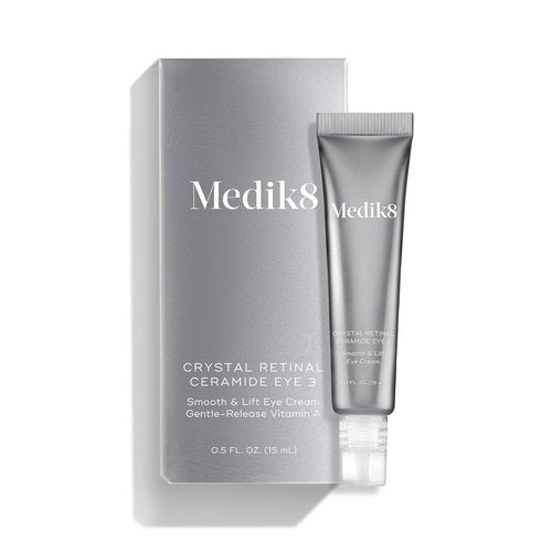 Medik8 Crystal Retinal Ceramide Eye 3 - Lifting Eye Cream with Vitamin A for Wrinkles - 0.5 oz