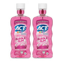 ACT Kids Anticavity Fluoride Mouthwash, Sugar & Alcohol Free Mouth Rinse Strengthens Teeth, Bubble Gum Blowout, 16.9 fl. oz., 2pk