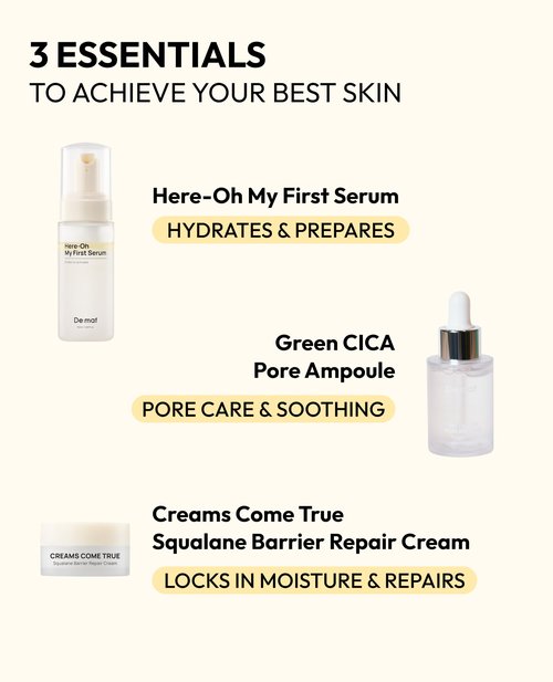 De:maf Welcome Skincare Gift Kit – Bestseller 3-Step Skincare Set for Sensitive Skin & Barrier Care | Travel Size Skincare Gift Set for Mom & Women