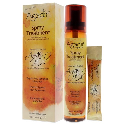 AGADIR Argan Oil Spray Treatment - Nourishing Hair Care | 5.1 Fl Oz (Single Bottle)