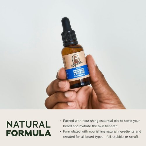 Dr. Squatch Conditioning Beard Oil - Nourishing Men's Beard Oil Gift Pack | 3 Long-Lasting Scents: Fireside Bourbon, Glacial Falls, Woodland Pine