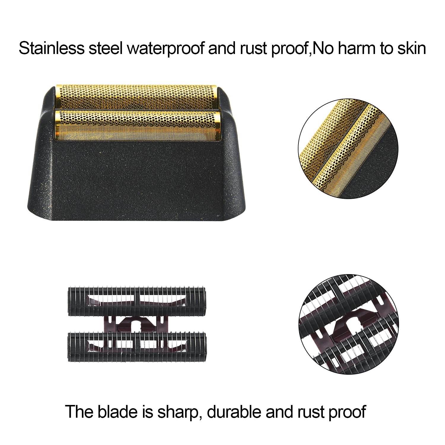 Wahl Professional 5-Star Series Finale Shaver Replacement Foil and Cutter Bar Assembly - 2 Count Compatible with Wahl Shaver Foil 7043
