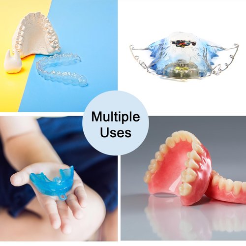 10 Pack Retainer Case,Dental Retainer Box with Vent Holes,Multicolor Storage Container for Aligner Mouth Guard Denture Box (Black)