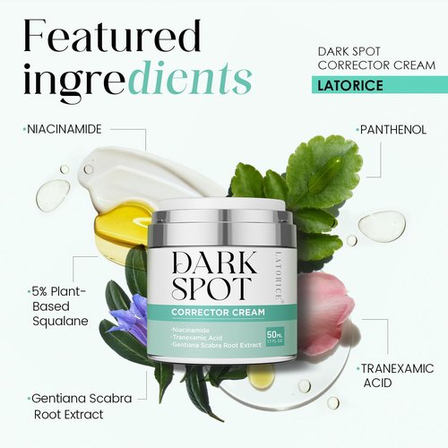 Dark Spot Remover for Face and Body: Tranexamic Acid Serum for Women and Men - Reduce Sun Spot Melasma Freckles - Natural Ingredient Enriching Skin Care (1.7 Fl Oz)