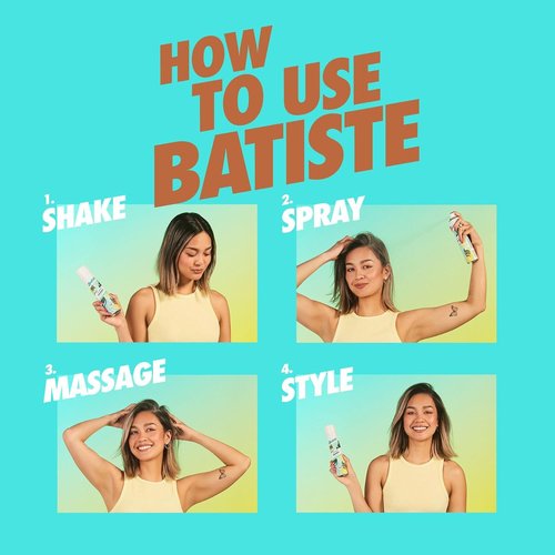 Batiste Dark Dry Shampoo - Waterless Formula for Instant Freshness | 3.81oz, Pack of 3