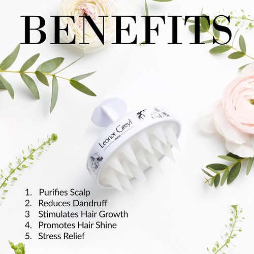 Leonor Greyl Scalp Massager Brush - Award-Winning Luxury Tool for Hair Growth and Scalp Purification