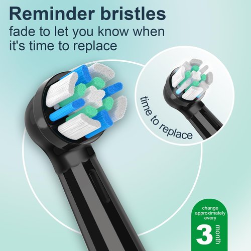 iO Replacement Heads Compatible with Oral B iO Electric Toothbrush,Compatible with Oral B iO Series 2/3/4/5/6/7/8/9/10,Premium Bristles for Deep Cleaning&Gentle Care