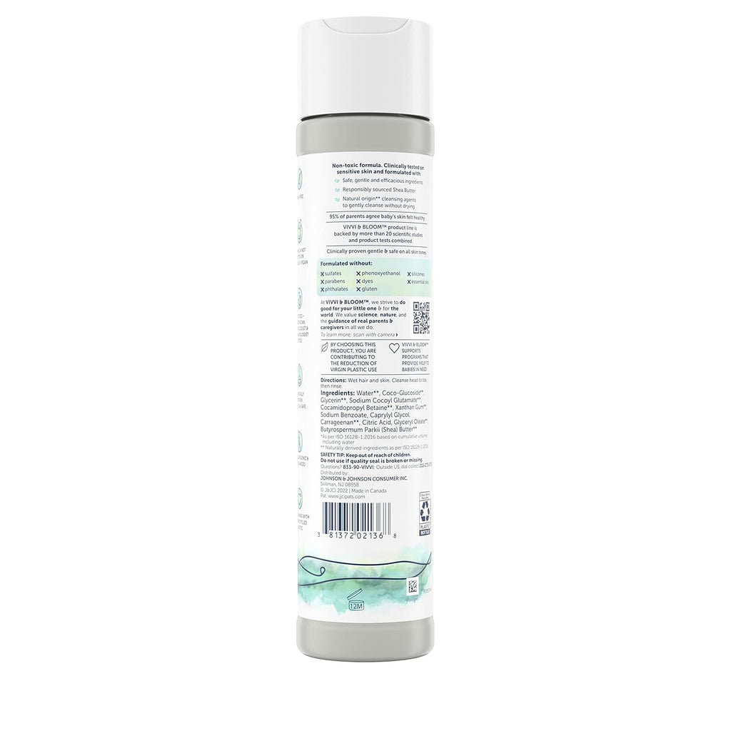 Vivvi & Bloom Gentle 2-in-1 Baby Wash & Shampoo - Fragrance-Free Cleansing Gel for Sensitive Skin, 10 fl. oz.