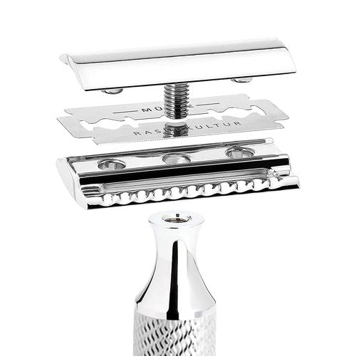 MÜHLE Traditional R89 Double Edge Safety Razor - Barbershop Quality Close Shave | Ideal for Daily Use