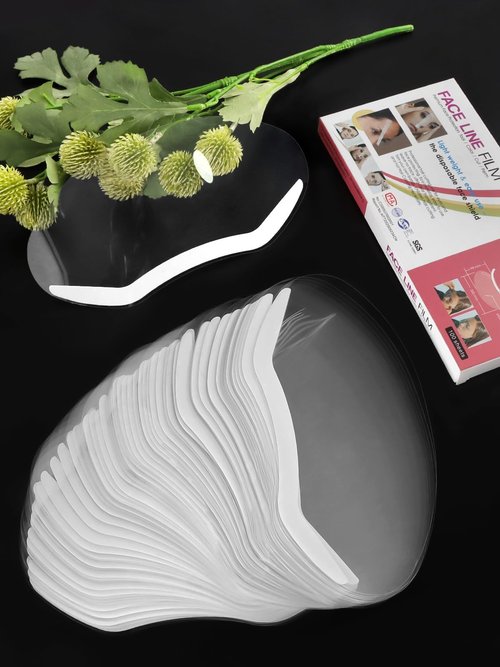 EBANKU 100 Pcs Shower Visor Face Eye Shield, Clear Shield Bath Visor Eye Protector Makeup Protective Eyebrow Shower Visors for Showering Haircut Hairspray Eyelash Extensions