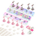 SAVILAND Nail Stand for Press ons:3 Set Strong Magnetic Aurora With Nail Stand 40 Pcs Reusable Sticky Putty Nail Holder For Painting Nails For Nail Practice Acrylic Nail Holder Home Beginner Supplies