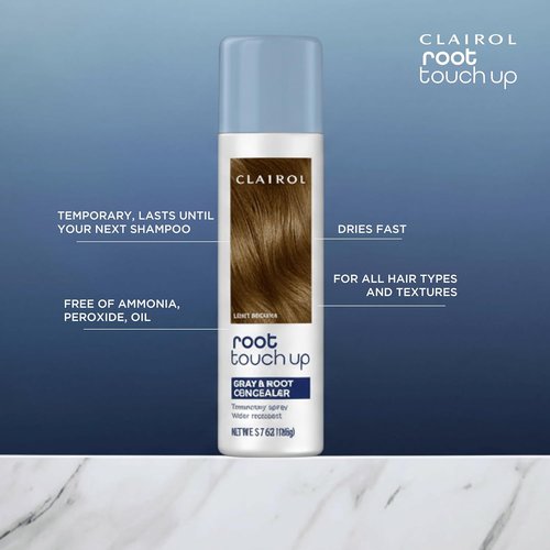 Clairol Root Touch-Up Hair Coloring Spray - Black Color for Quick Coverage | 1 Pack
