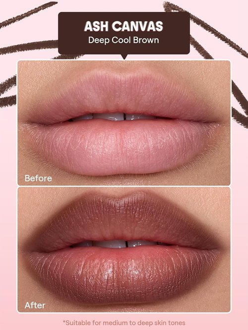 SheGlam Cloudline Blur Lip Liner - Long-Lasting Vegan & Cruelty-Free Lip Stain in Ash Canvas
