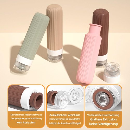 NuvaConx 18 Pack Travel Bottles Set, TSA Approved Leak Proof Silicone Squeezable Containers for Toiletries, Refillable Travel Accessories for Conditioner, Shampoo, Lotion & Body Wash Accessories