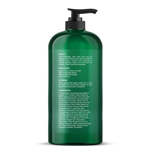 Botanic Hearth Tea Tree Body Wash -16 fl oz- All-Natural Antifungal & Odor-Control Shower Gel for Acne, Athlete’s Foot, Ringworm, Jock Itch & Healthy Skin,Sulfate & Paraben Free, for Men and Women