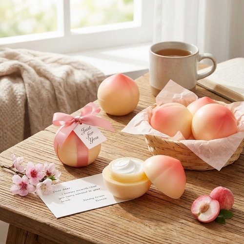 Swiffen 12 Pcs Peach Hand Cream Gifts Set for Women, Funny Fruit Hand Cream Gift for Teacher Appreciation Gift, Mother, Nurses, Bridal Shower, Employees, Peach One Sweet Birthday Party