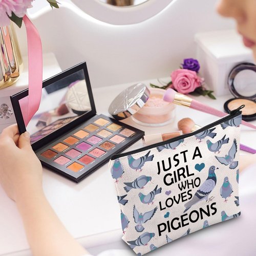 Gzrlyf Pigeon Makeup Bag Pigeon Lover Gift Pigeon Themed Gifts Pigeon Cosmetic Bag Gift For Pigeon Lover (JUST PigeonMB13)