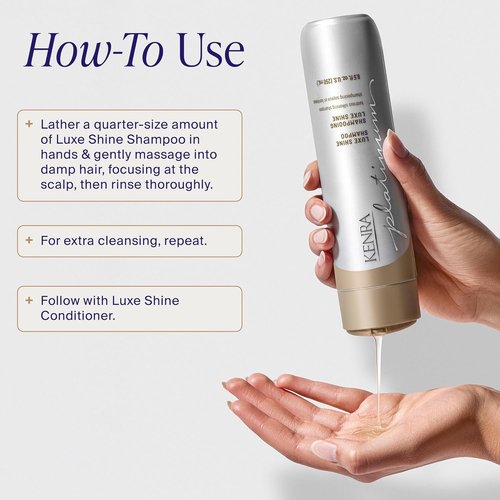 Kenra Platinum Luxe Shine Conditioner - Smoothing Formula for Frizzy Hair | Sulfate-Free & Color Safe