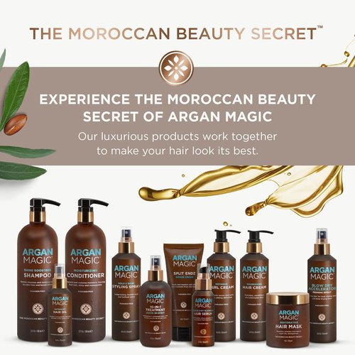 Argan Magic Nourishing Body Oil - Intense Hydration with Argan & Almond Oil | Paraben Free, 6 FL Oz