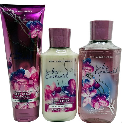 Bath & Body Works Be Enchanted Body Wash, Lotion & Hydration Cream | 3-Piece Gift Set