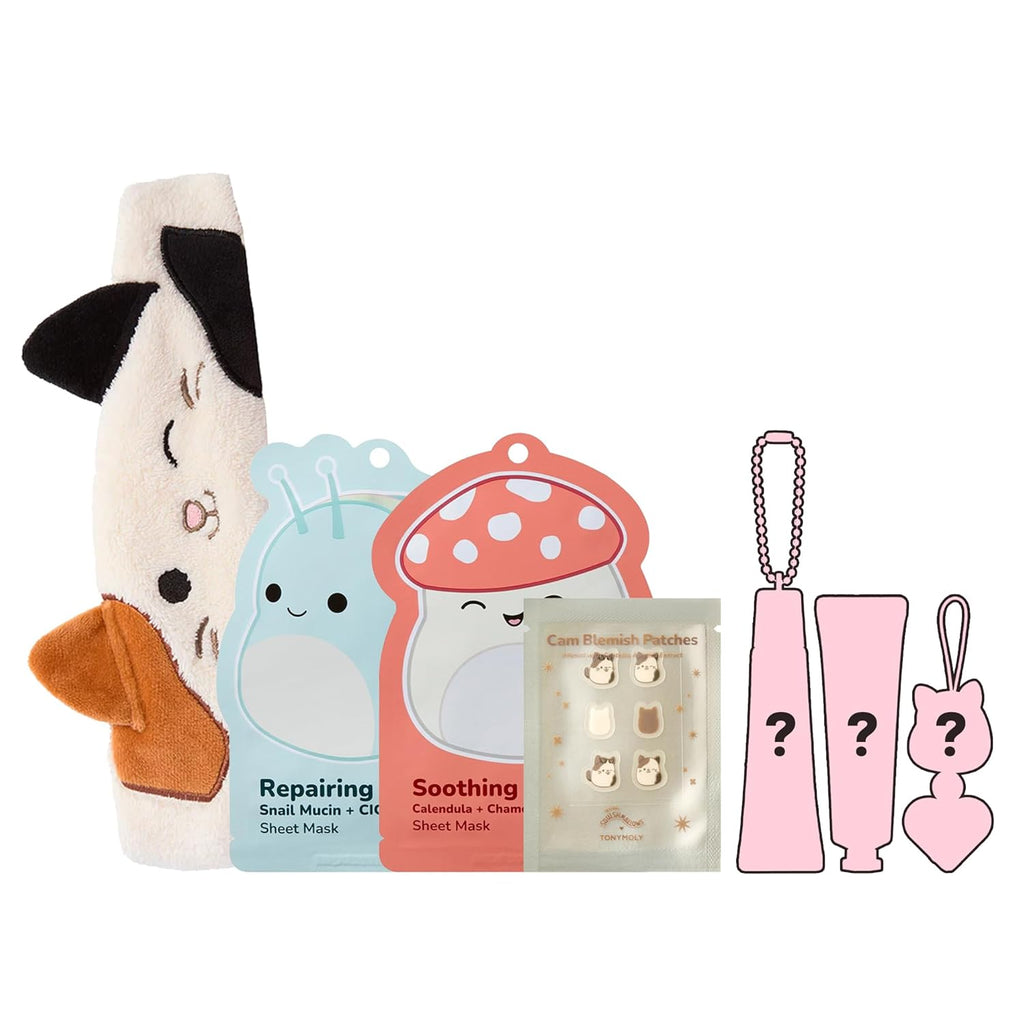 TONYMOLY x Squishmallows Advent Calendar 2025 - 7-Day Skincare Set with Hand Cream, Lip Gloss & Sheet Masks