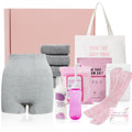 Postpartum Essentials Kit - Peri Bottle,Perineal Ice Packs,Perineal Healing Foam,Disposable Underwears,Cooling Pad Liners,Bath Salts,Canvas Bag,Card,Postpartum Gifts for Mom