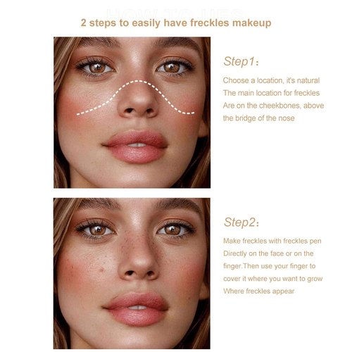 Freckle Pen | Waterproof Natural-Looking Makeup in 2 Colors - 2 Pcs, 0.17 Fl Oz