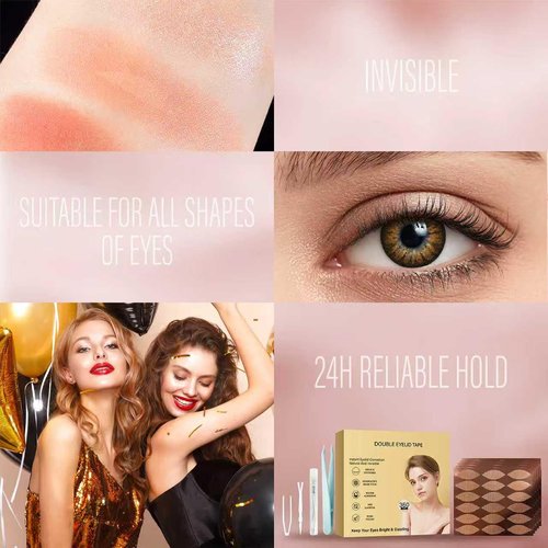 Eyelid Lifter Strips, 360Count Eyelid Tape, Glue-Free Eyelid Tape for Hooded Eyes Invisible, Instant Eyelid Lift for Heavy Saggy, Uneven,Hooded, Mono-eyelids