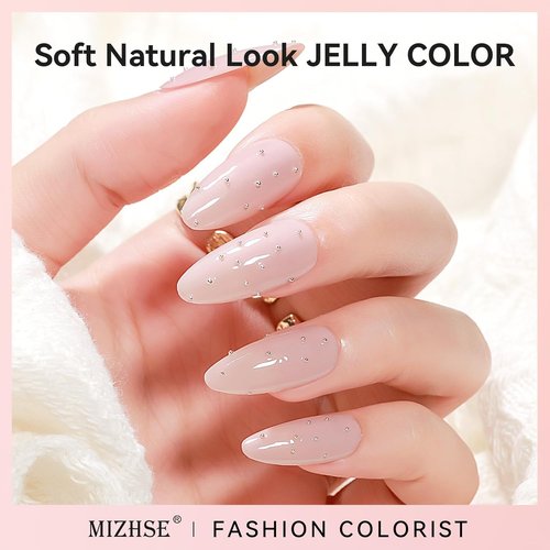 MIZHSE Quick Dry Nail Polish Set - 6 Classic Nude Colors for DIY Nail Art | Perfect Gift for Women