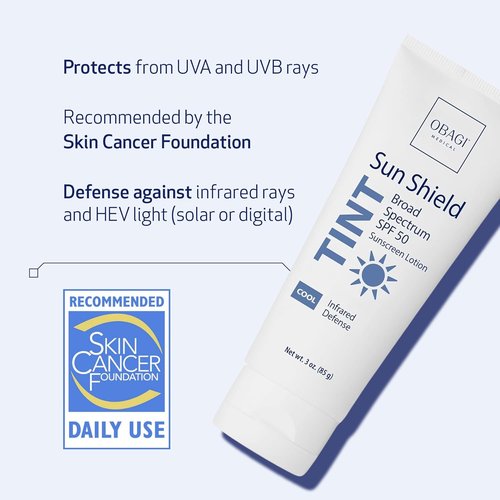 Obagi Sun Shield Tint SPF 50 Sunscreen - Broad Spectrum Protection | 3 oz Size