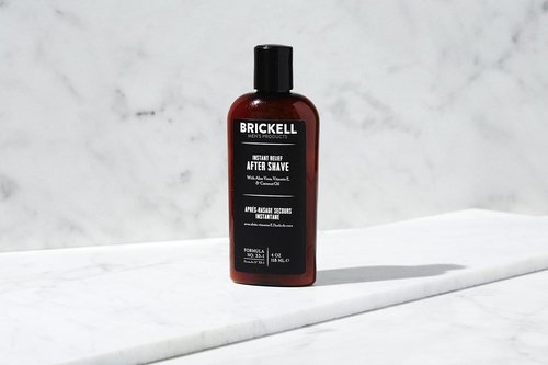 Brickell Men's Aftershave Balm - Natural & Organic Instant Relief for Razor Burn | 4 Ounce, Unscented