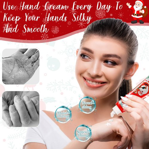 Dansib 48 Pcs Christmas Hand Cream Gift Sets for Dry Cracked Hands Moisturizing Hand Lotion Small Travel Lotion Stocking Stuffers Gift Set for Women Mom Girlfriend Christmas Birthday