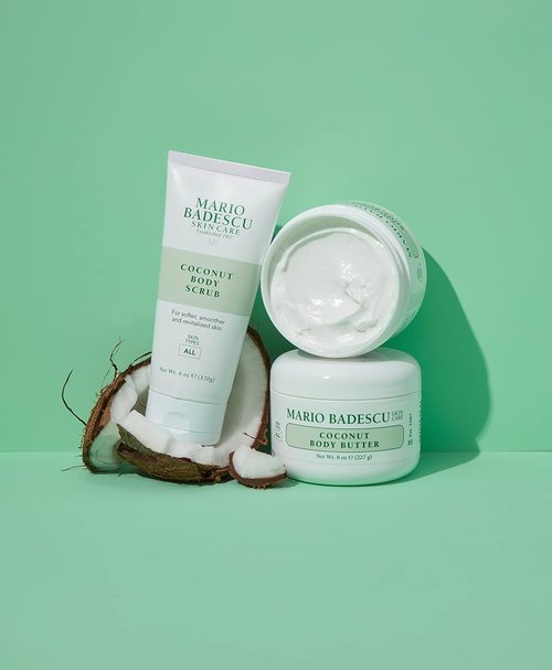 Mario Badescu Coconut Body Butter - Nourishing Body Moisturizer for Smooth, Radiant Skin | All Skin Types, Enriched with Shea Butter