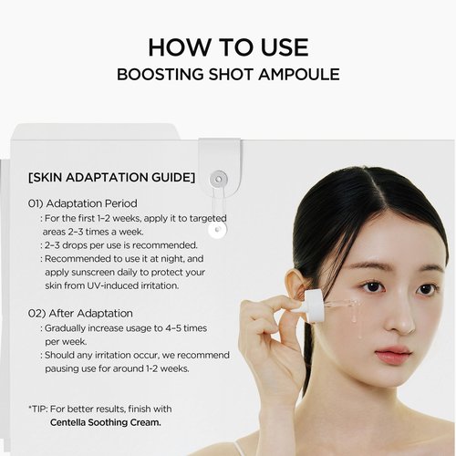 SKIN1004 Niacinamide 10% Boosting Shot Ampoule, Valentine Gifts, Hydrating Niacinamide Spicule Serum, Korean Facial Ampoule with Tranexamic Acid, Madagascar Centella, Korean Skin Care, 1.01fl.oz/ 30ml