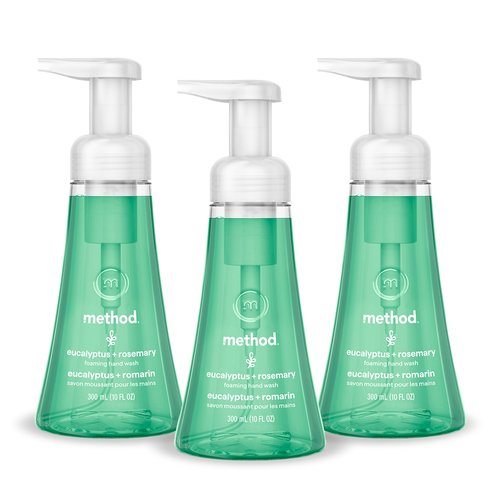 Method Foaming Hand Wash, Eucalyptus + Rosemary, 10 fl oz, 3 pack