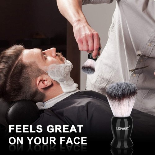 Mens Shaving Kit, Include Straight Razor, Sandalwood Shaving Soap & Cream, After Shave Balm, Pre-Shave Oil, Brush & Bowl – Christmas Gifts for Men Him Secret Santa Gift Set Stocking Stuffers