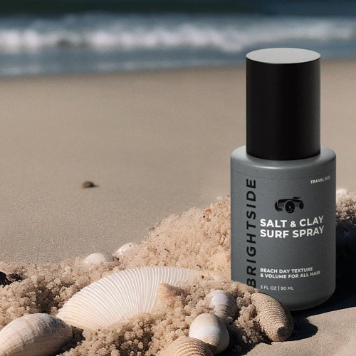 Brightside Salt & Clay Surf Spray - Instant Volume & Texture for Thicker Hair - Hydrating, Alcohol-Free Formula, 3oz Travel Size