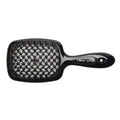 Ibiza Hair AirWave Shower Brush (Black) | For Shower or Pool | Effortlessly Glides Through Any Hair | Adults or Kids | Anti Static | Light Weight & Heat Resistant