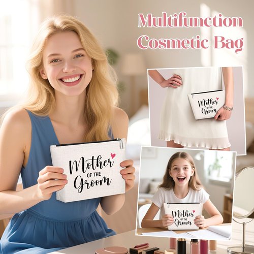 GevGuxLuo Mother of The Groom Gifts Wedding Gift Marriage Gifts Makeup Bag
