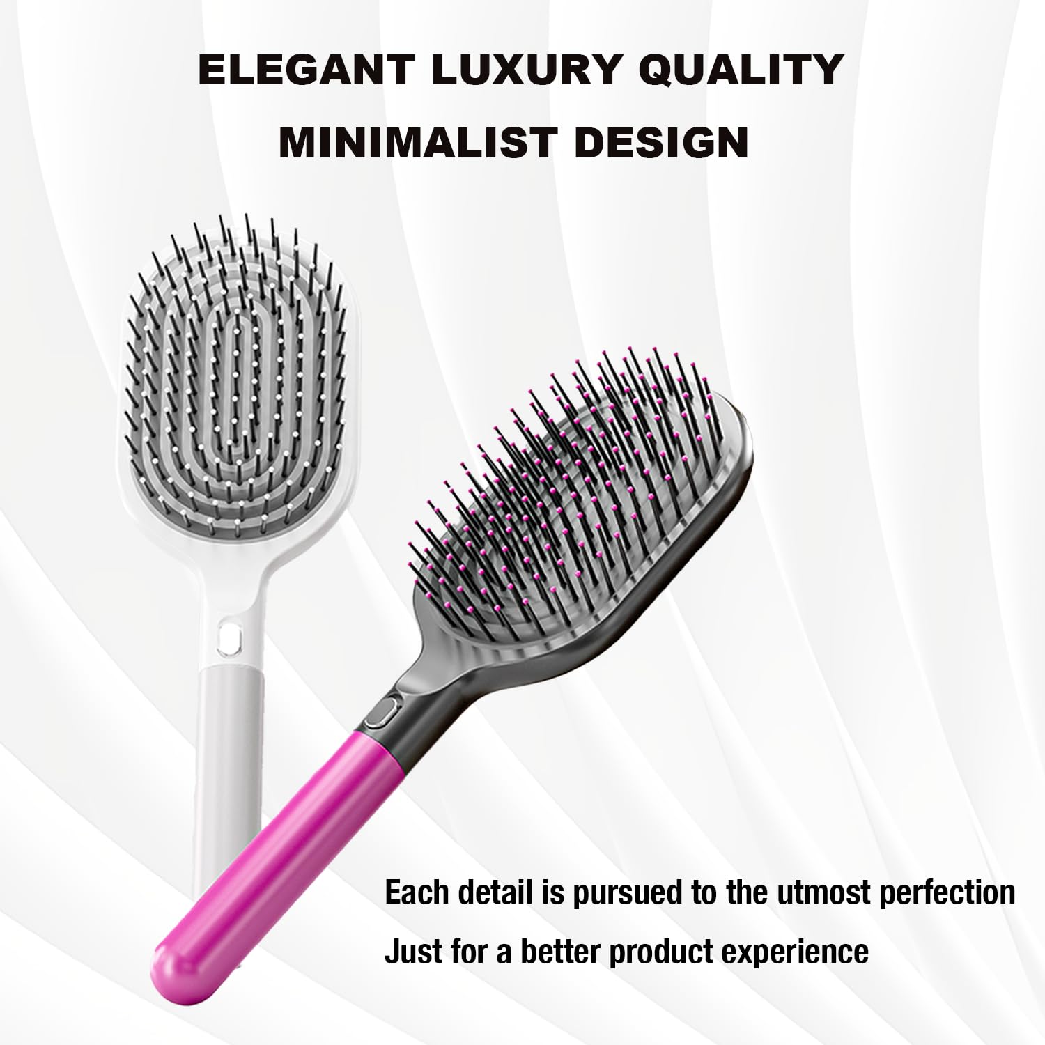 WYNK Soft Bristle Detangling Brush - Fast Drying Ventilated Design for Thick, Curly Hair | Ideal for All Ages
