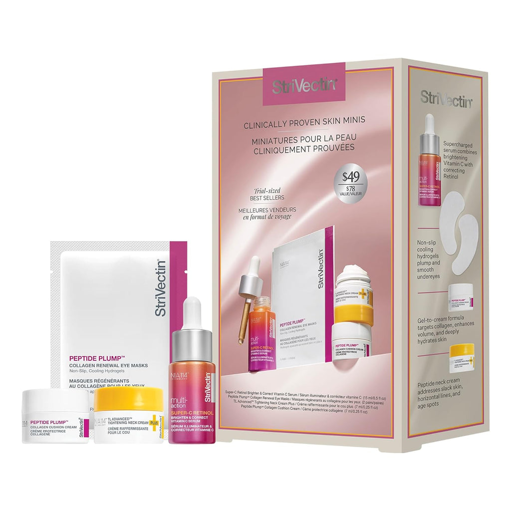 StriVectin Skin Care Holiday Gift Kits - Brightening, Smoothing & Hydrating Beauty Sets for Glowing Skin