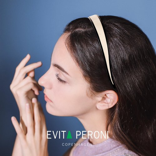 EVITA PERONI Headband Designed for Glasses Black and Off White Head Bands for Women's Hair Fashion Comfortable No Headache Hair Band Non-slip, No Stress