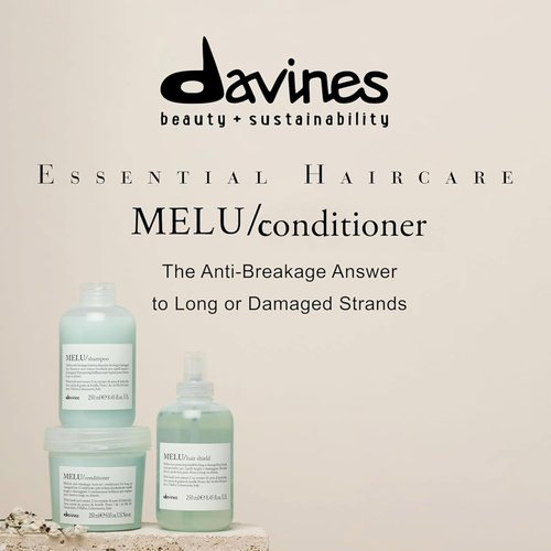 Davines MELU Conditioner - Anti-Breakage Formula for Long, Damaged Hair | Nourishing 8.5 oz