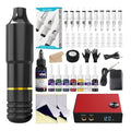 Tattoo Gun, Solong Complete Rotary Tatto Machine for Beginners and Artists Professional Tattoo Gun Kit with Tattoo Catridges Needles and Tattoo Ink(60 Piece Set)