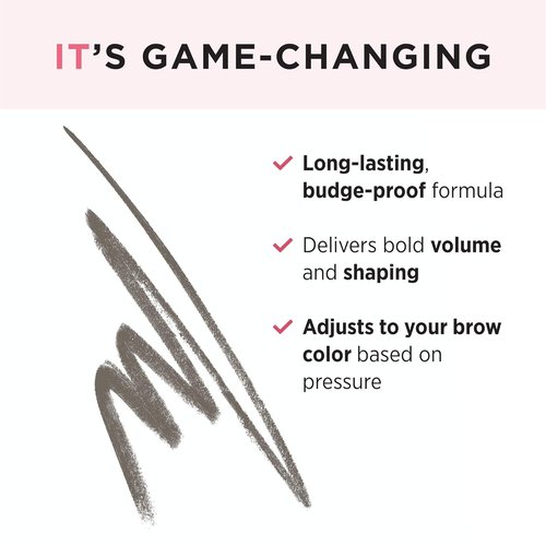 IT Cosmetics Brow Power Eyebrow Pencil - Long-Lasting, Universal Shades, Nourishing Biotin, Easy Application
