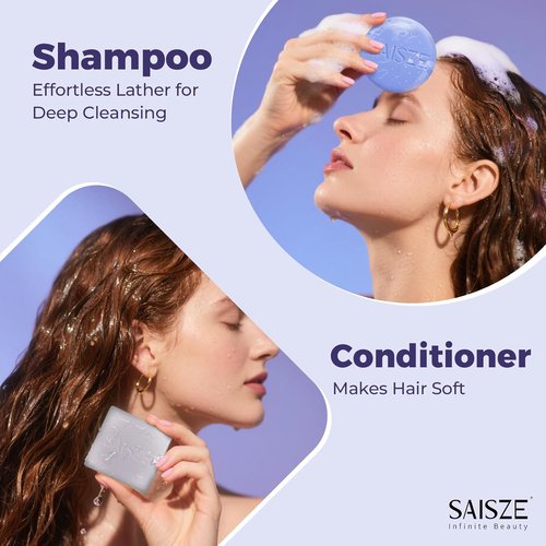Skiennix Purple Toning Shampoo & Conditioner Bar - Brightens Blonde, Silver & Highlighted Hair