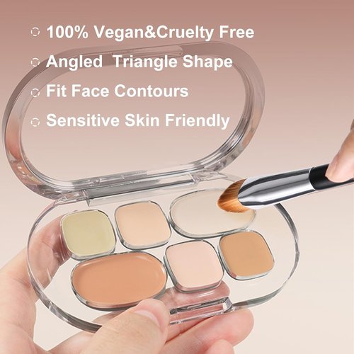 Skiennix Concealer Brush - Triangle Design for Precise Undereye Coverage | Perfect for Dark Circles