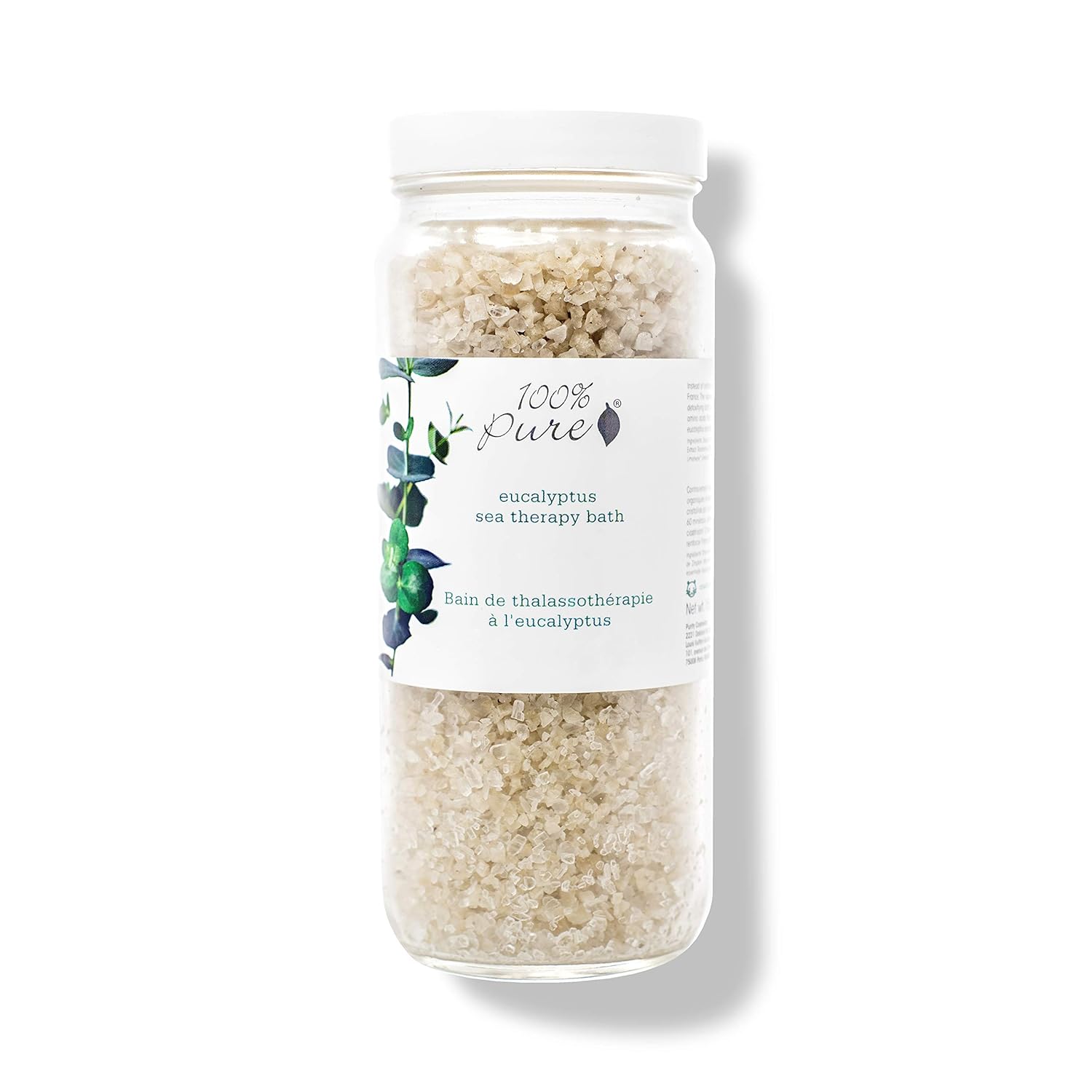 100% PURE Eucalyptus Bath Salts - Nourishing Skin & Relaxing Aromatherapy | Home Spa Kit - 15 Oz